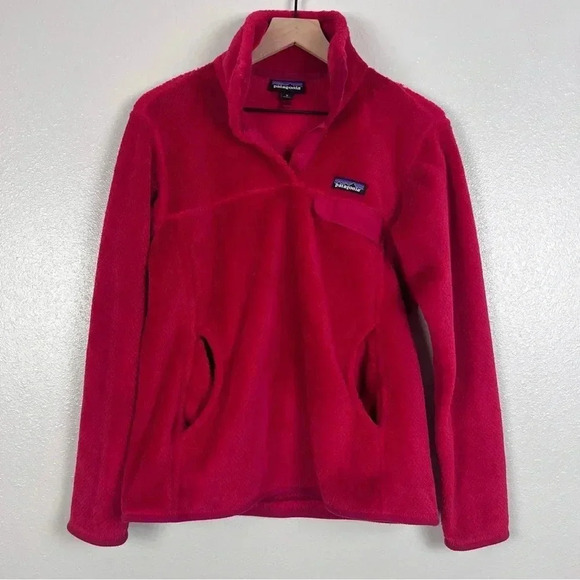 Patagonia Retool Snap Pullover Red - Picture 1 of 6
